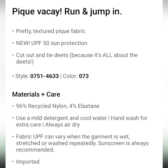 🆕️NWT Aerie Pique Cut Out Scoop One Piece Swimsuit in 'Black', Medium - Picture 5 of 7